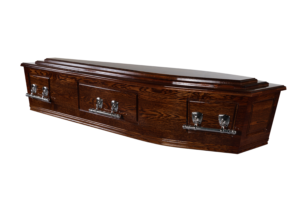 Lincoln Solid Dark Oak casket